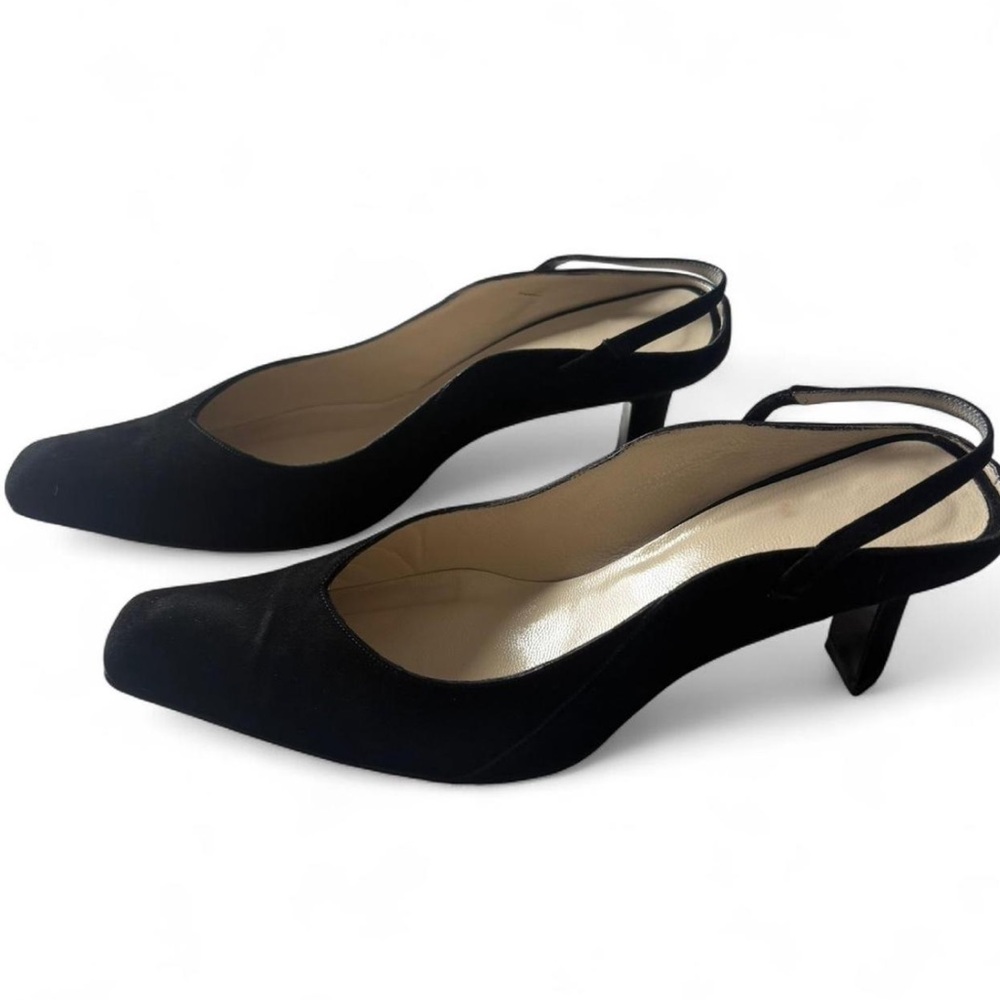 Giorgio Armani Black Kitten Heels